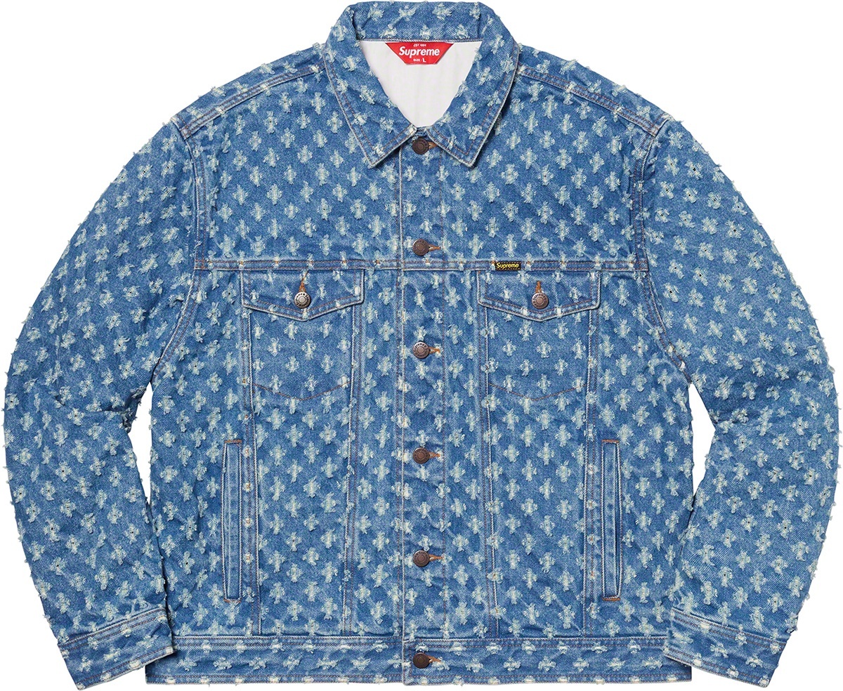 Hole Punch Denim Trucker Jacket view 8